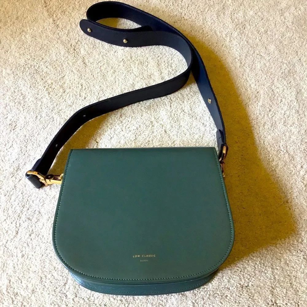 Updated. Rare Low Classic Seoul Green & Blue Color Block Shoulder Bag Read All